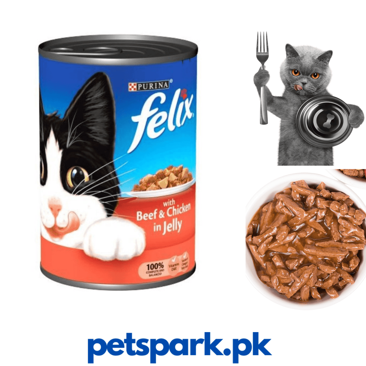 Felix Tin with Beef and Chicken in Jelly 400G