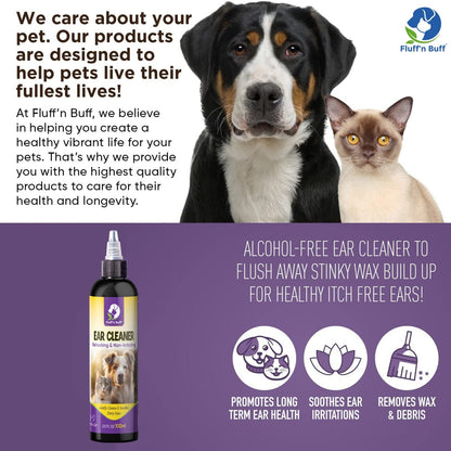 Fluffn Buff Ear Cleaning Liquid for Cats & Dogs