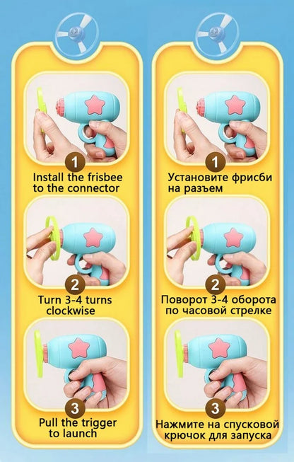 Flying Disc Launcher Toy For Kitten & Cats