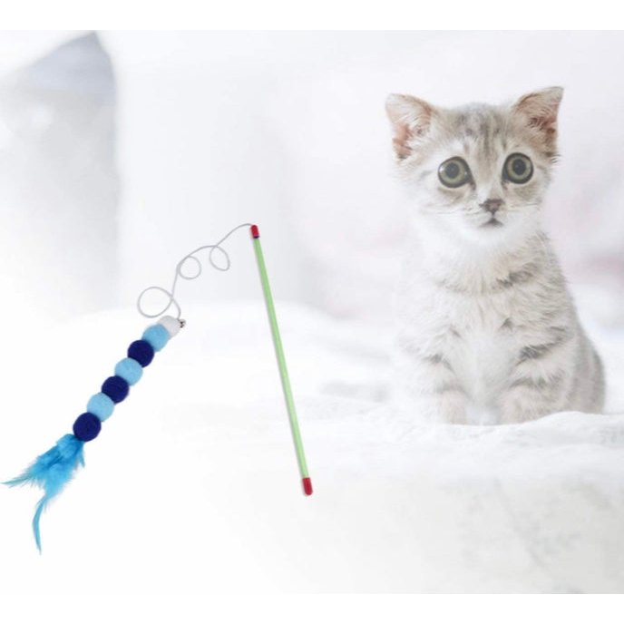 Funny Cat Playing Stick Beads