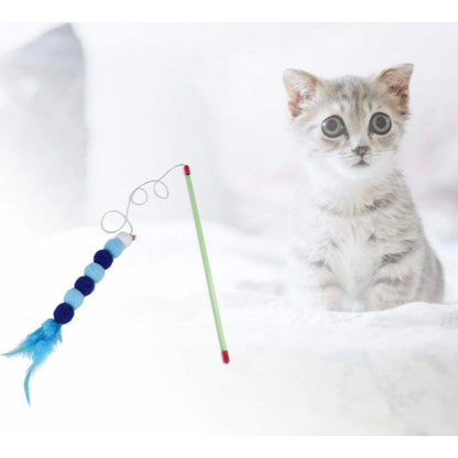 Funny Cat Playing Stick Beads