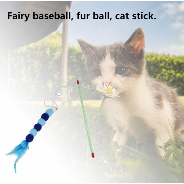 Funny Cat Playing Stick Beads