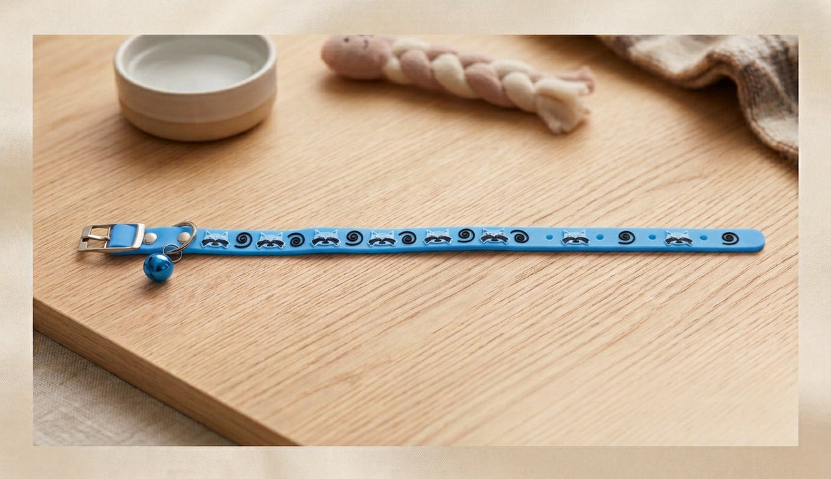 Fish/Cat Design Silicone Cat Collar