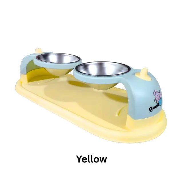 Good Mood 2-in-1 Elevated Stainless Steel Bowl For Food and Water