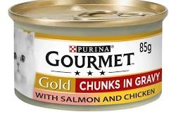 Purina Gourmet Gold Tin Chunks in Gravy Wet Cat Food 85Grams