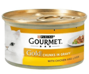 Purina Gourmet Gold Tin Chunks in Gravy Wet Cat Food 85Grams