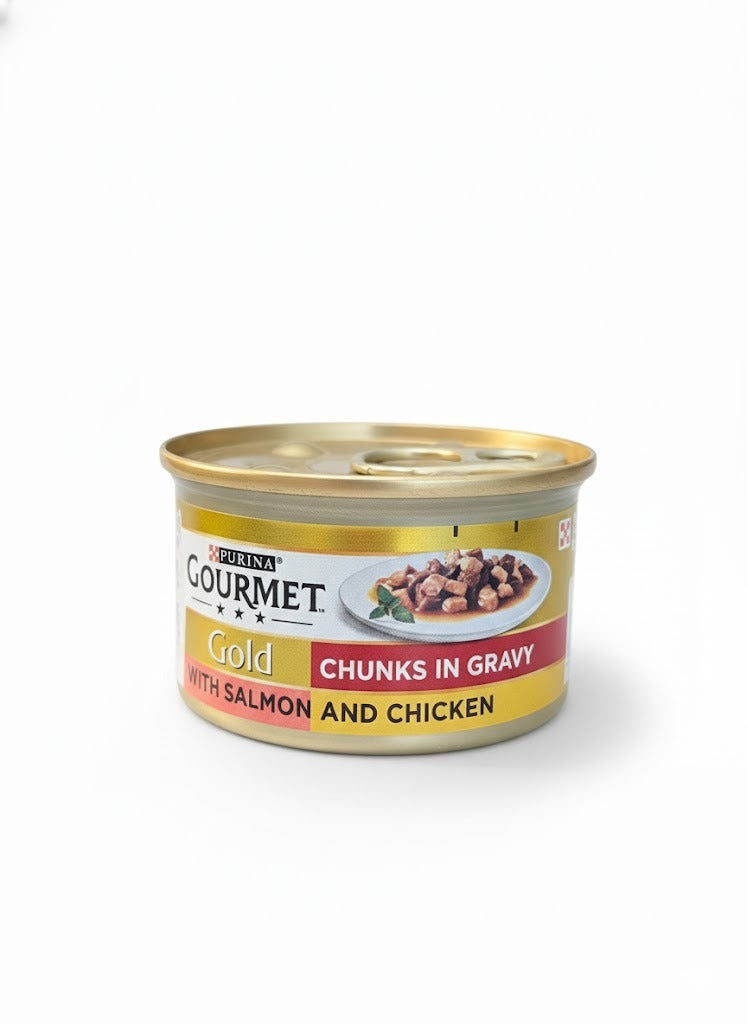 Purina Gourmet Gold Tin Chunks in Gravy Wet Cat Food 85Grams