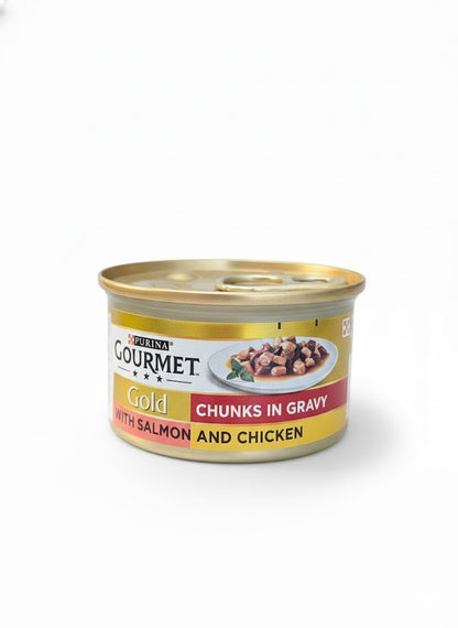 Purina Gourmet Gold Tin Chunks in Gravy Wet Cat Food 85Grams