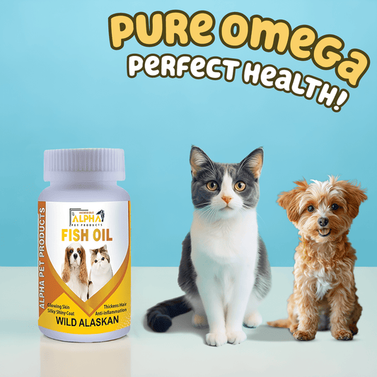 Hair and Skin Supplement Wild Alaskan Fish Oil Capsules Cats & Dogs