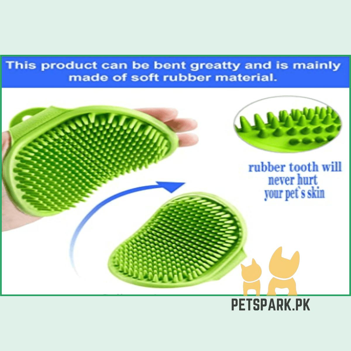 Hand Grooming Glove Silicon Brush for Cats and Dogs