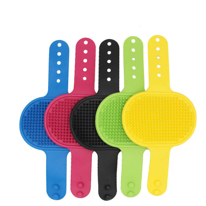 Hand Grooming Glove Silicon Brush for Cats and Dogs