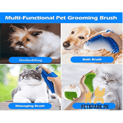 Hand Grooming Glove Silicon Brush for Cats and Dogs