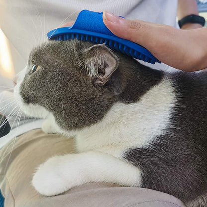 Hand Grooming Glove Silicon Brush for Cats and Dogs