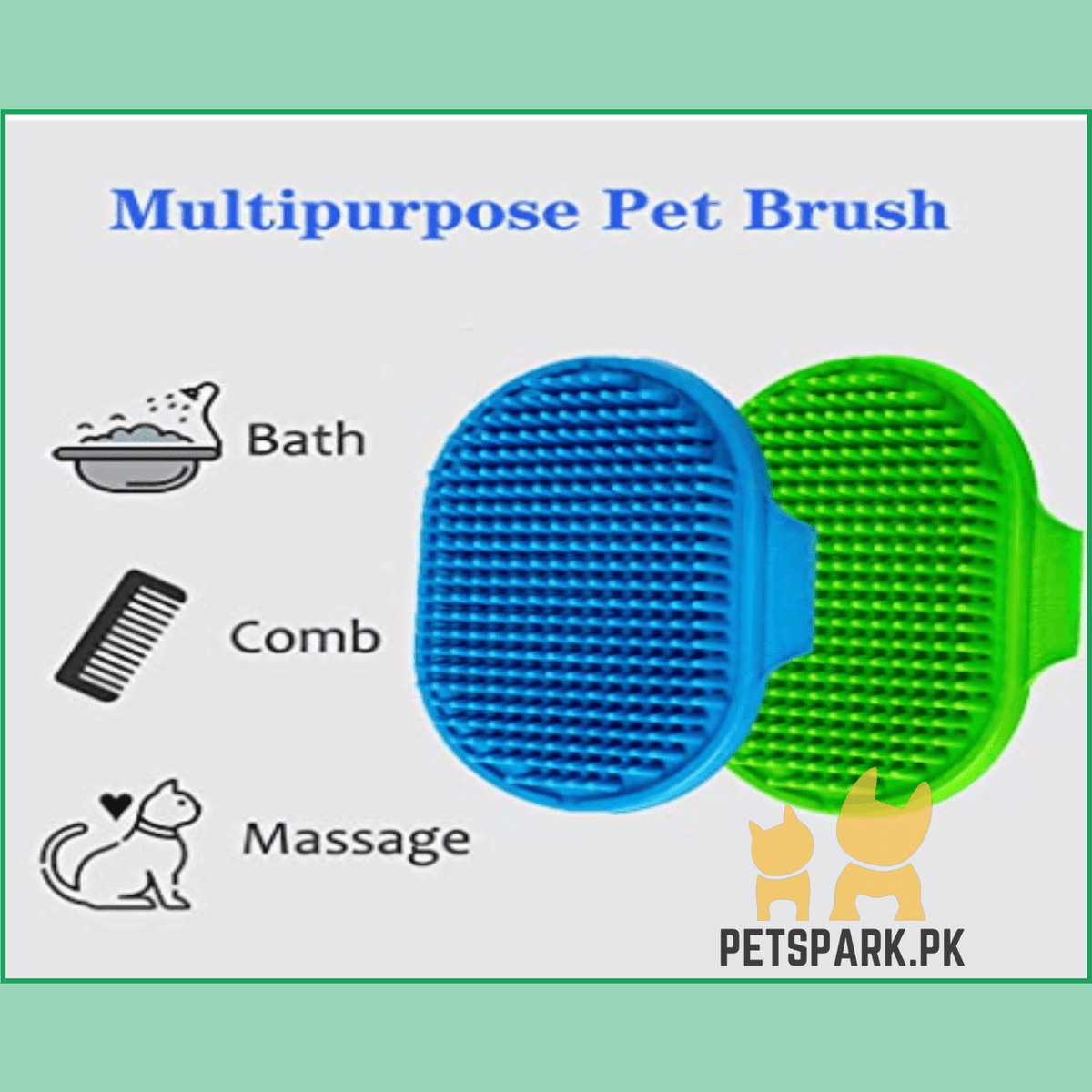 Hand Grooming Glove Silicon Brush for Cats and Dogs