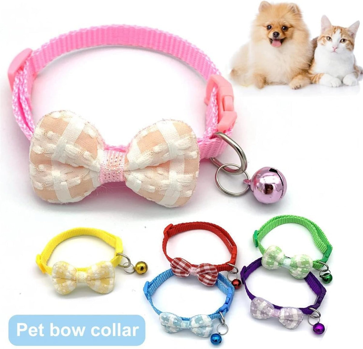 Handmade Cute Bow Collars Adjustable