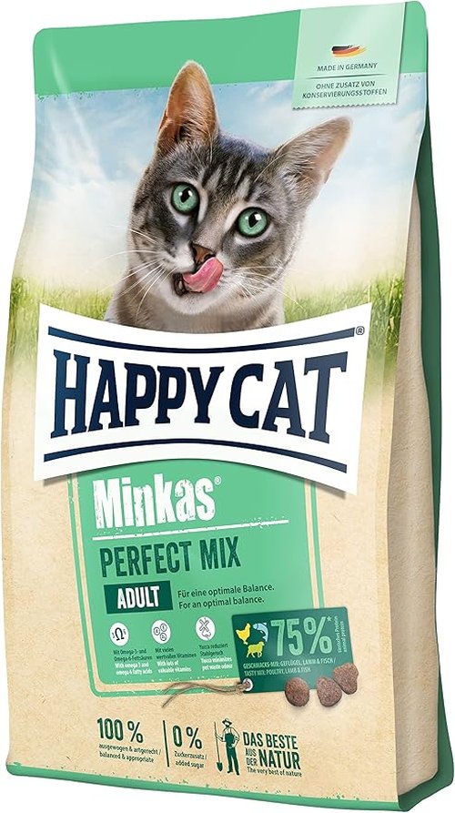 Happy Cat Minkas Perfect Mix Adult Dry Cat Food 1.5 Kg