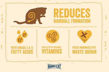 Happy Cat Adult Hairball Control Poultry 1.5 Kg