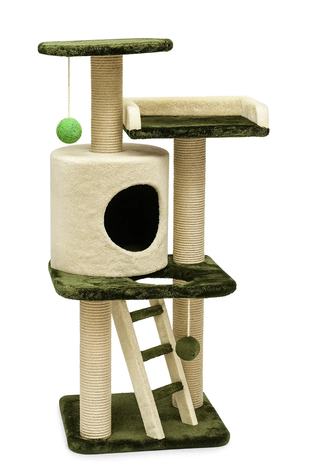 Cat Scratching Pole With House and Ladder