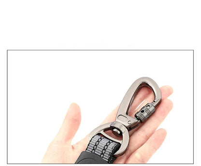 Heavy Duty Dog Leash with Military Grade Carabiner and Strong Rubber Handle