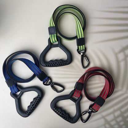 Heavy Duty Dog Leash with Military Grade Carabiner and Strong Rubber Handle