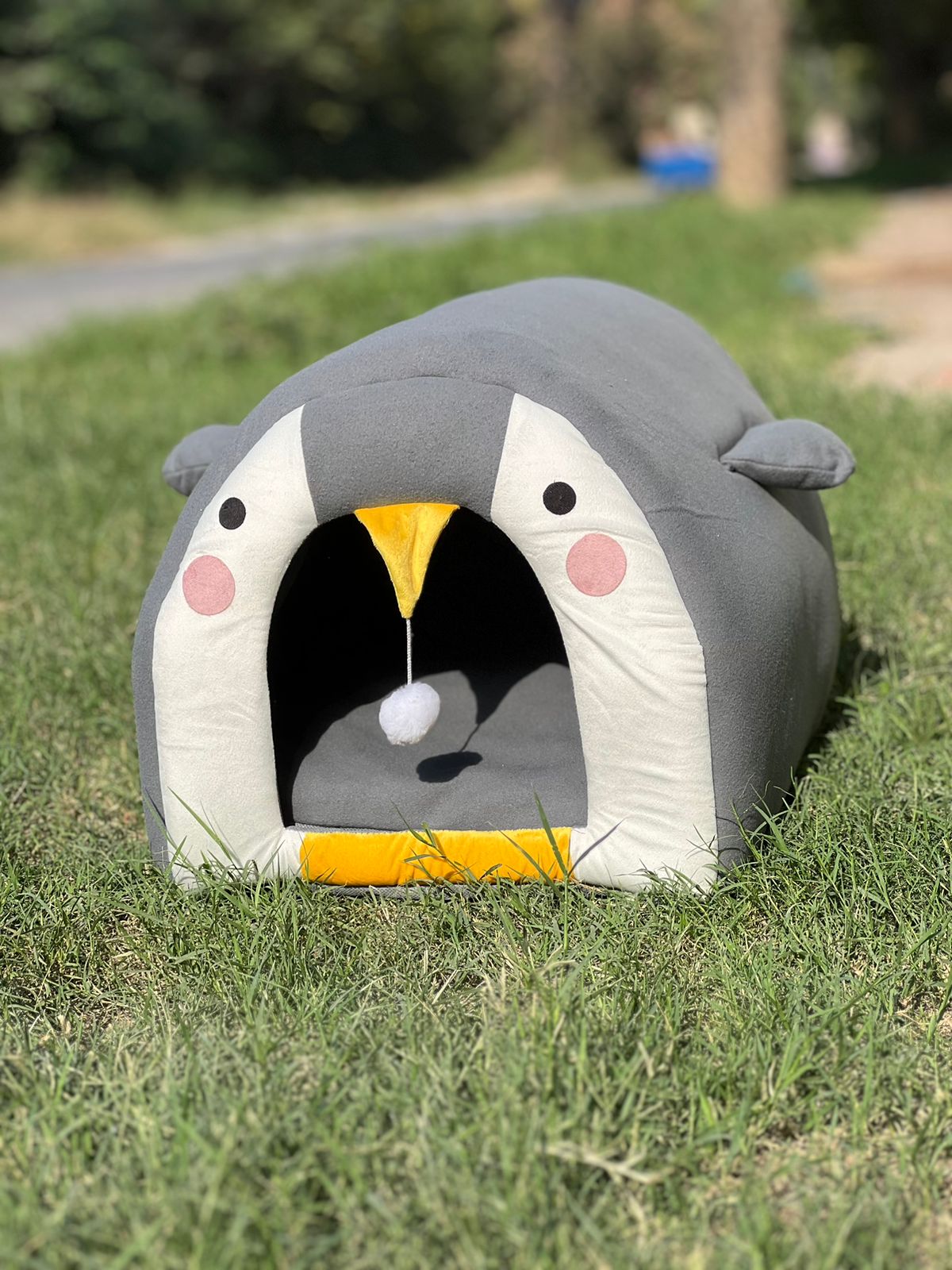 Penguin Pet House in Bed