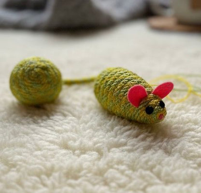 Interactive Cute Cat Teaser Mouse Toy