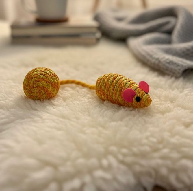 Interactive Cute Cat Teaser Mouse Toy