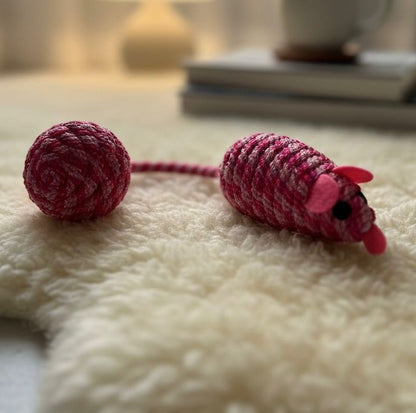Interactive Cute Cat Teaser Mouse Toy