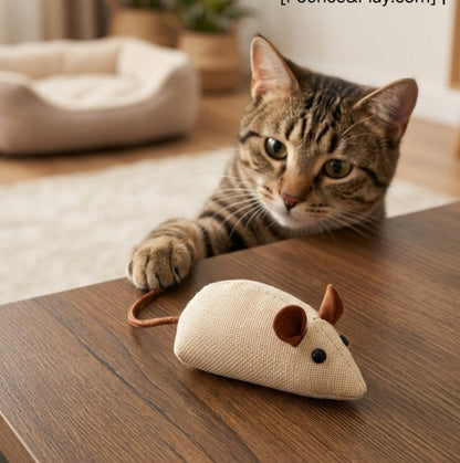 Jute Mouse Toy For Cats