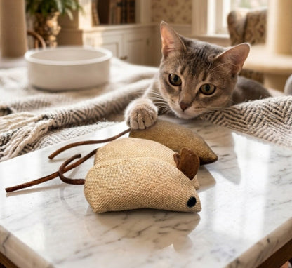Jute Mouse Toy For Cats