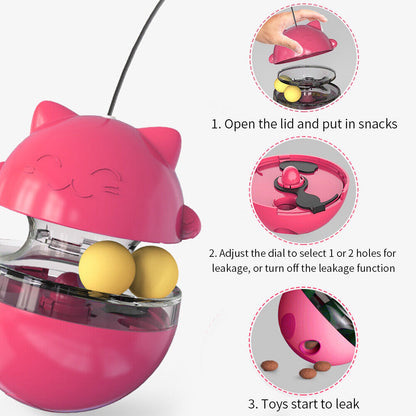 Kitten/Cat Tumbler Treat & Food Dispenser