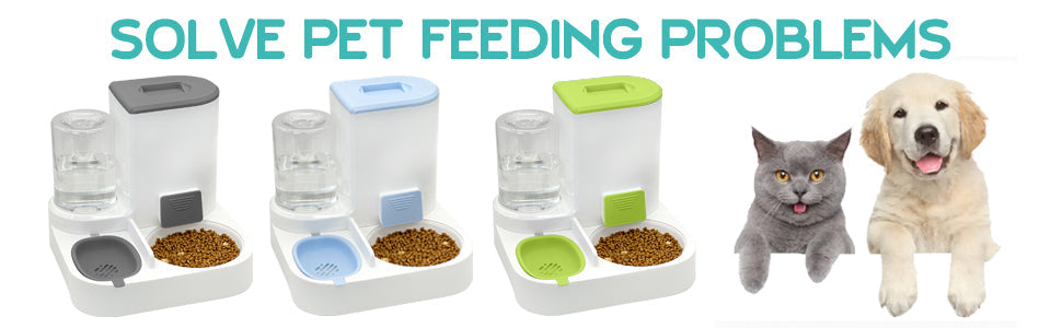 Large Capacity Water & Food Dispenser for Pets