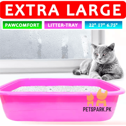 PawComfort Large Litter Tray for Adult Large Cat