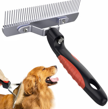 Large Undercoat Rake Comb for Deshedding Dogs & Cats