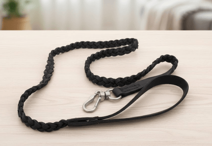 Leather Braided Leash For Dogs