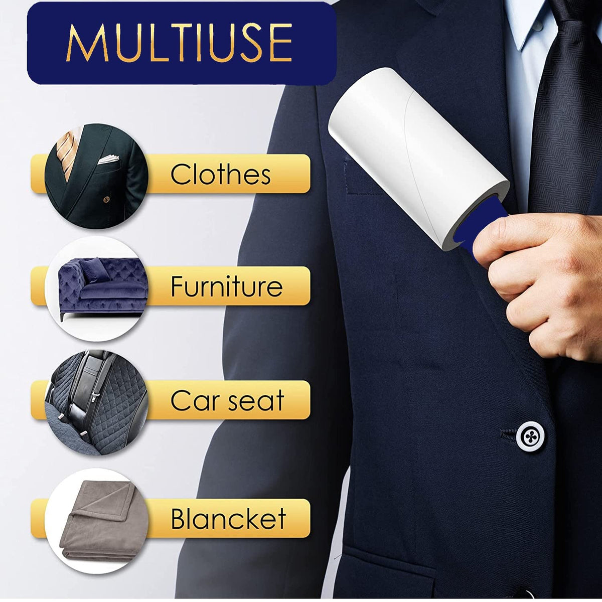 Lint Roller for Cat Fur and Dog Hair Remover