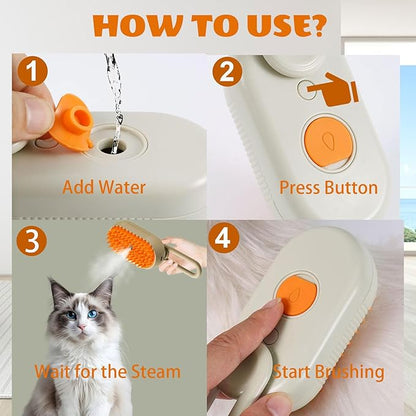 New Steamy Brush with Handle
