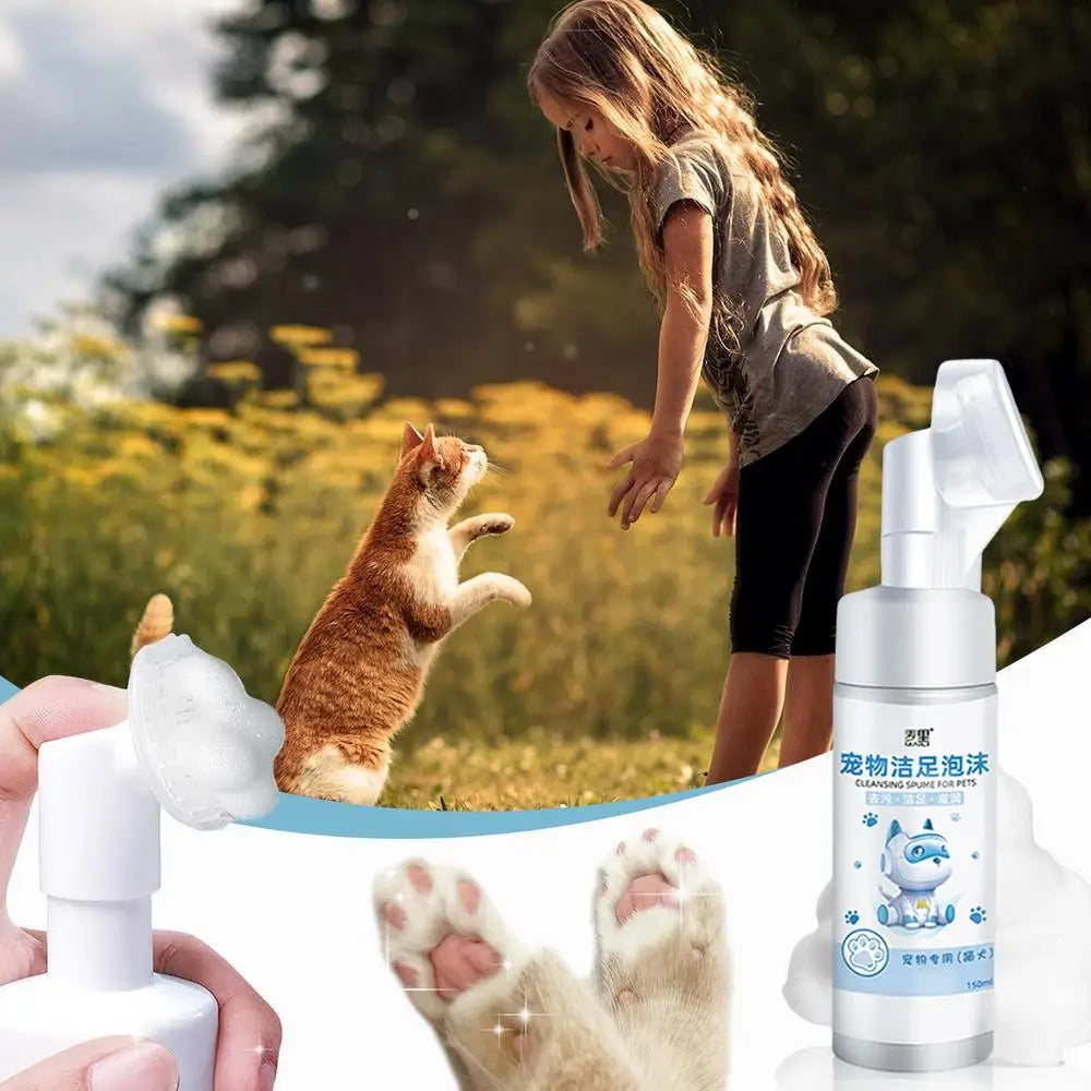 No-Rinse Pets Foaming Cleanser with Brush Head - 150ml