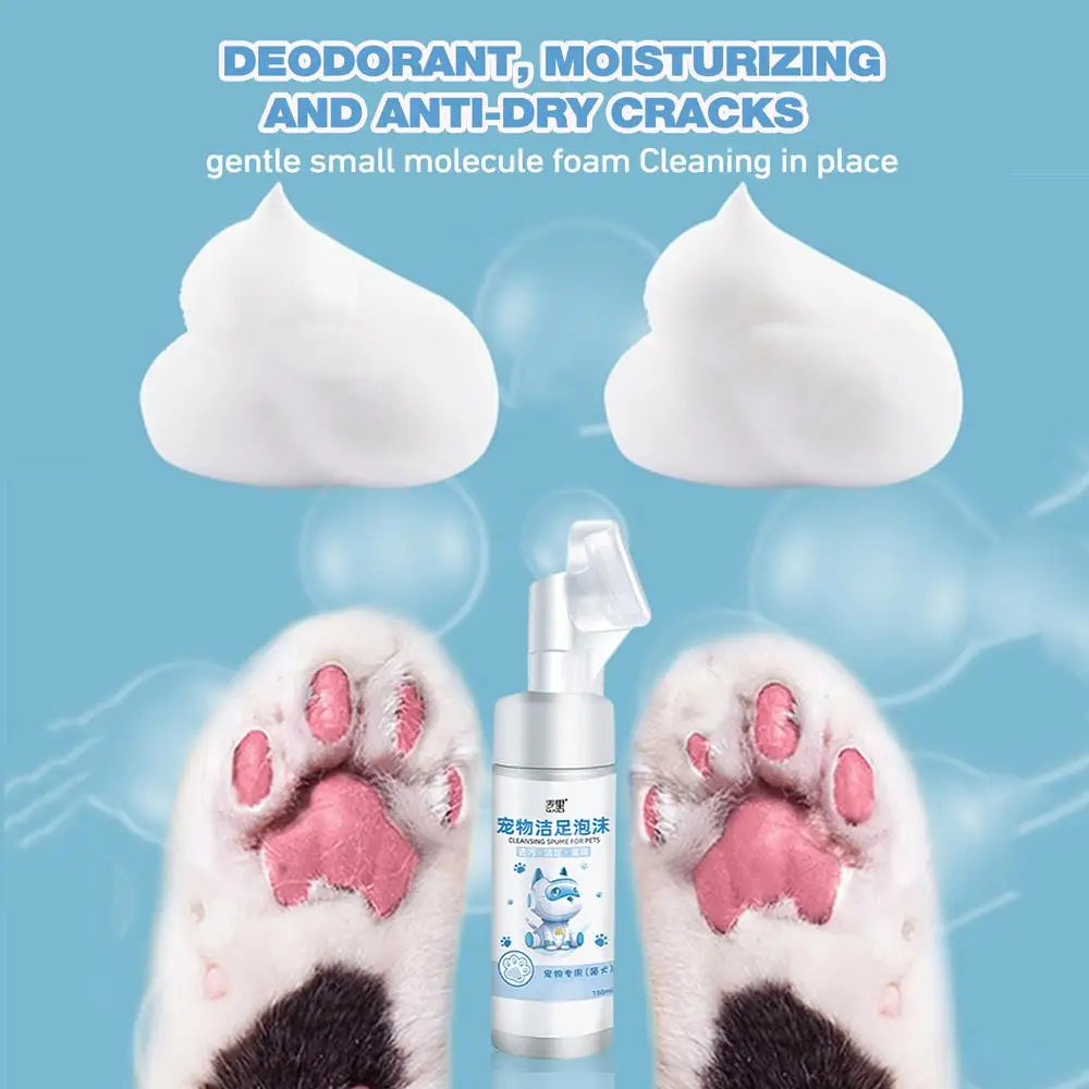 No-Rinse Pets Foaming Cleanser with Brush Head - 150ml