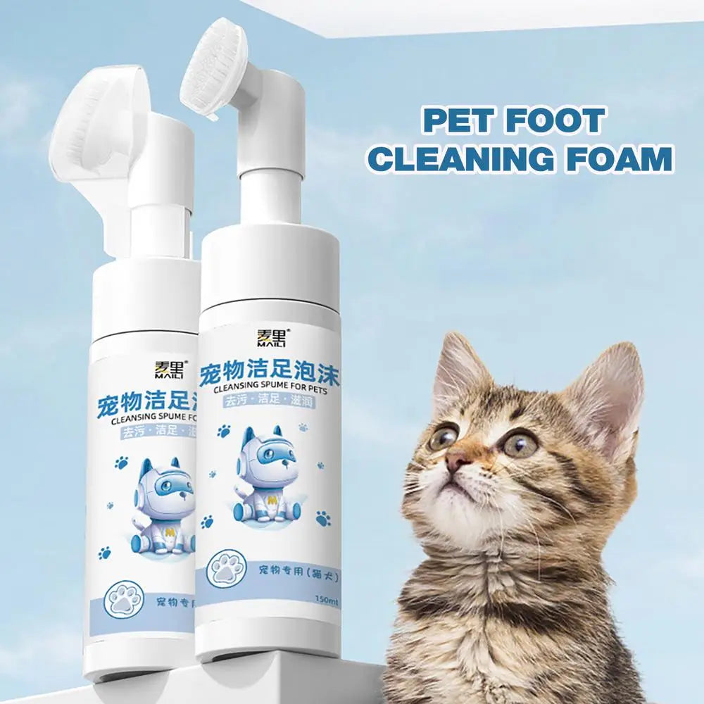 No-Rinse Pets Foaming Cleanser with Brush Head - 150ml