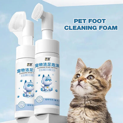 No-Rinse Pets Foaming Cleanser with Brush Head - 150ml