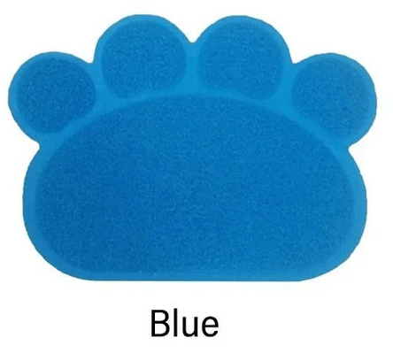 Non-Slip Paw Shaped Mat for Cat Litter Tray or Food Bowls