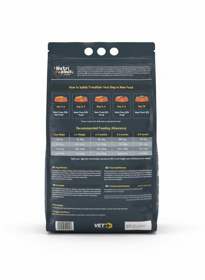 Nutripaws Puppy Food for Puppies - 3Kg
