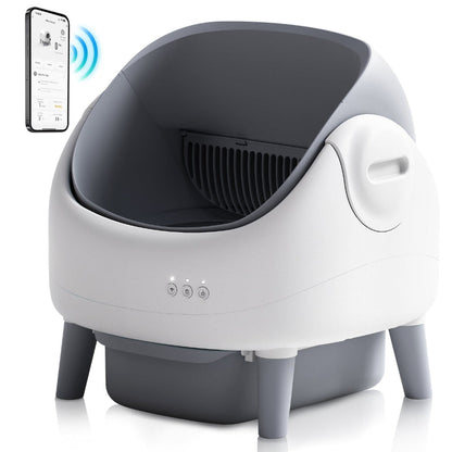 Open-Top Automatic Self Cleaning Litter Box