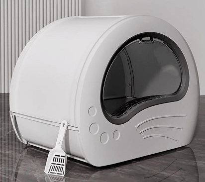 PawPalace Cat Litter Box with Sliding Tray
