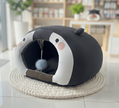 Penguin Pet House in Bed
