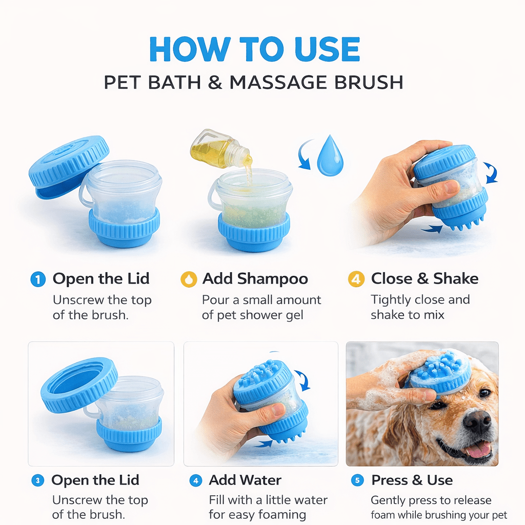 Pet Bath & Massage Brush