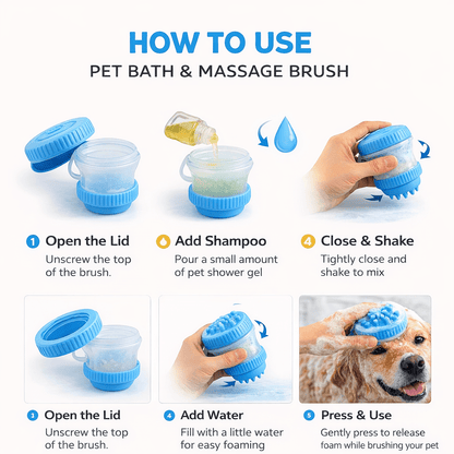 Pet Bath & Massage Brush