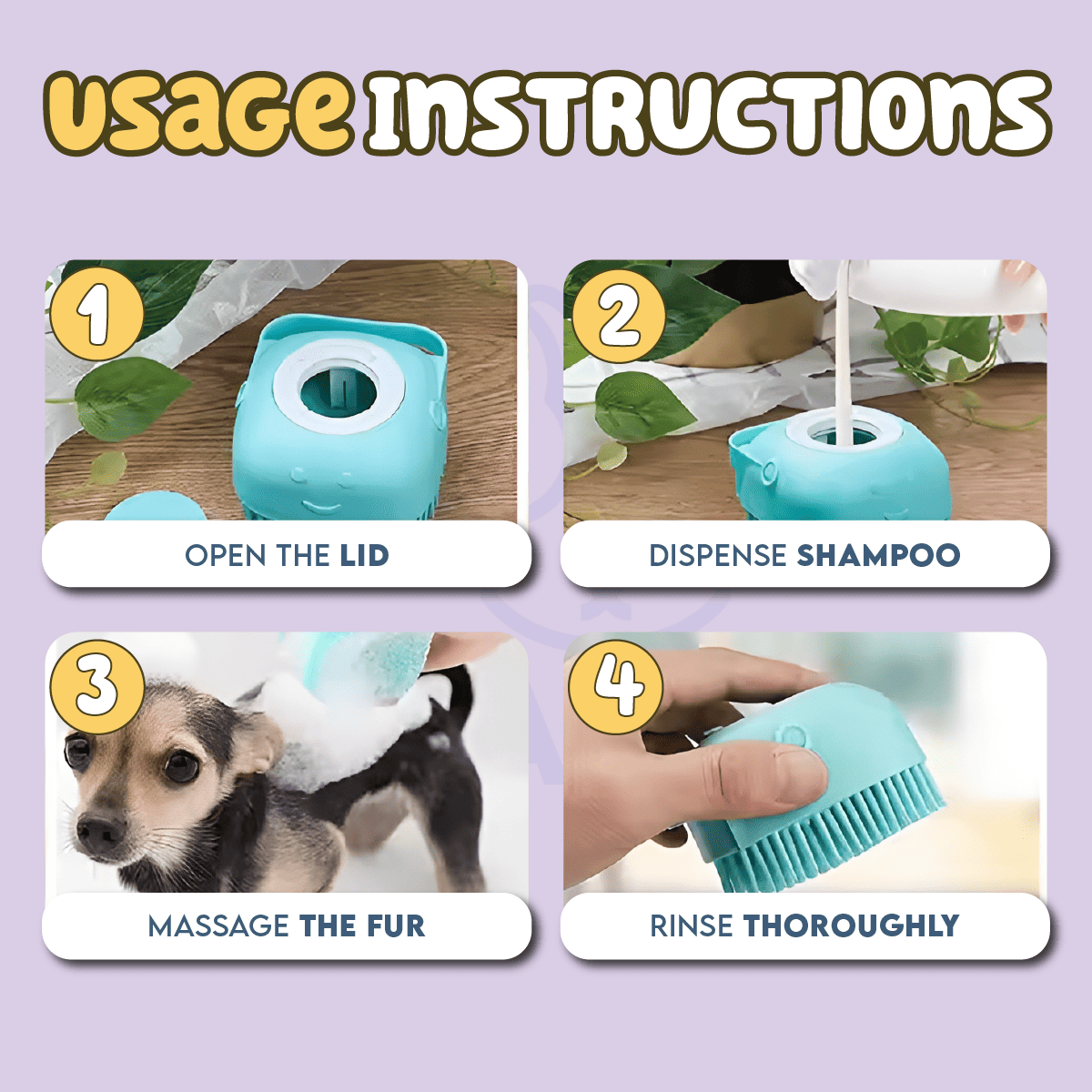 Pet Bathing Shampoo Container