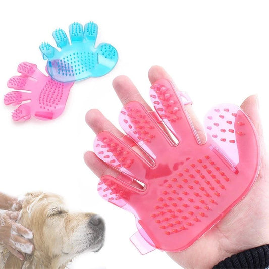 Pet Cat Grooming Five Finger Brush Massager Deshedding Glove
